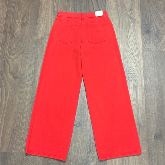 Angel Kiss 💋 NWT 💋 Vibrant Red Wide Leg Denim junior Jeans - 1 - Picture 5 of 6